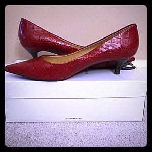 Nine West Red Croc Pumps